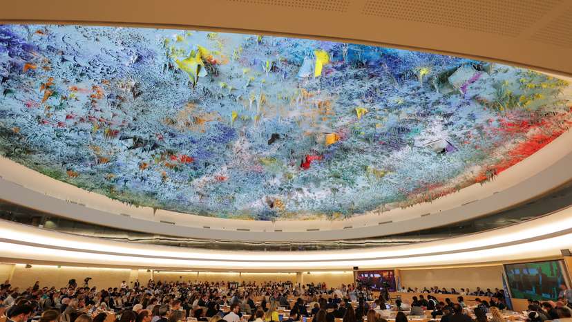 FILE PHOTO: Iran's Foreign Minister Araghchi addresses a special session of the Human Rights Council at the United Nations in Geneva