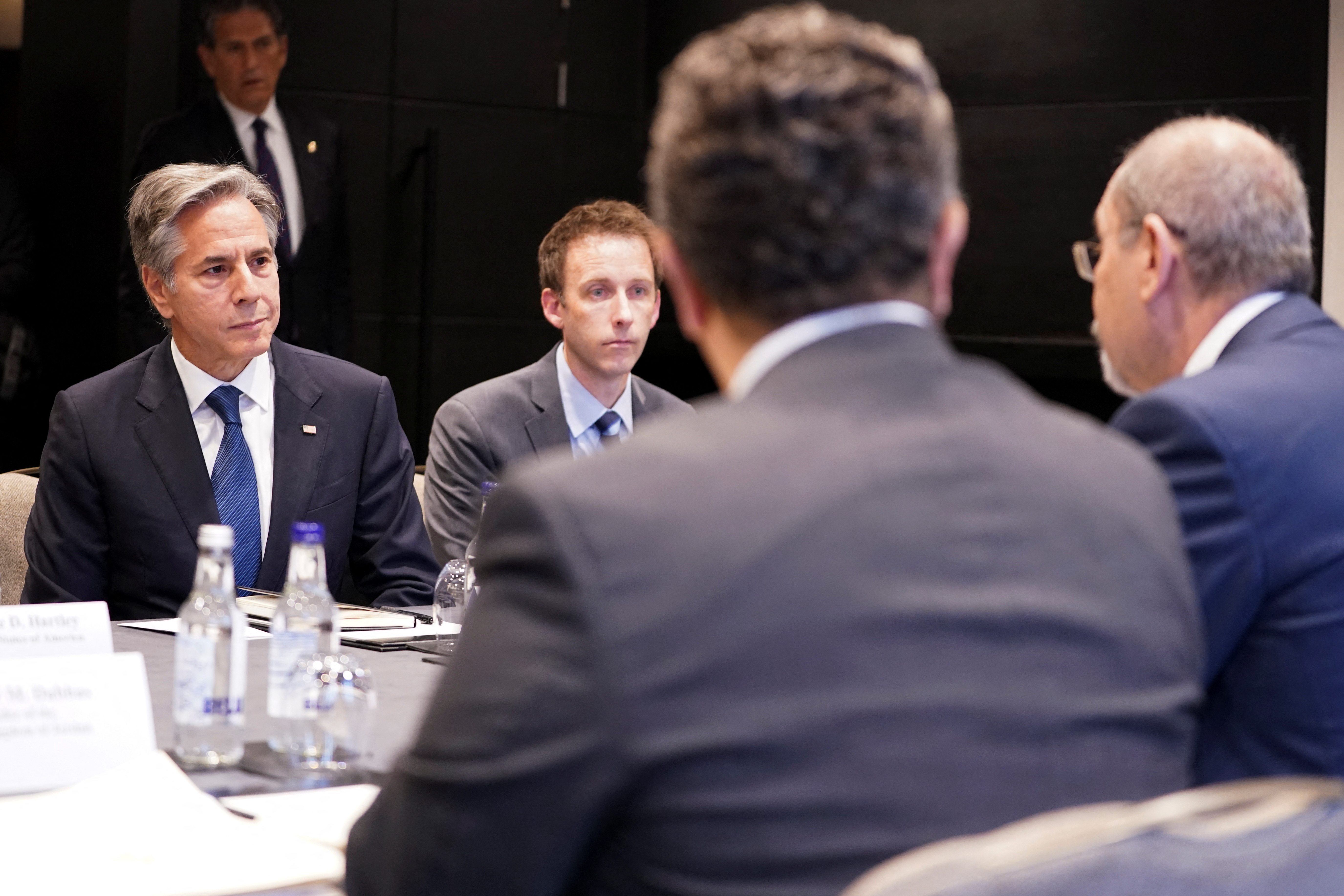 U.S. Secretary of State Antony Blinken meets with Jordanian Foreign Minister Ayman Safadi in London
