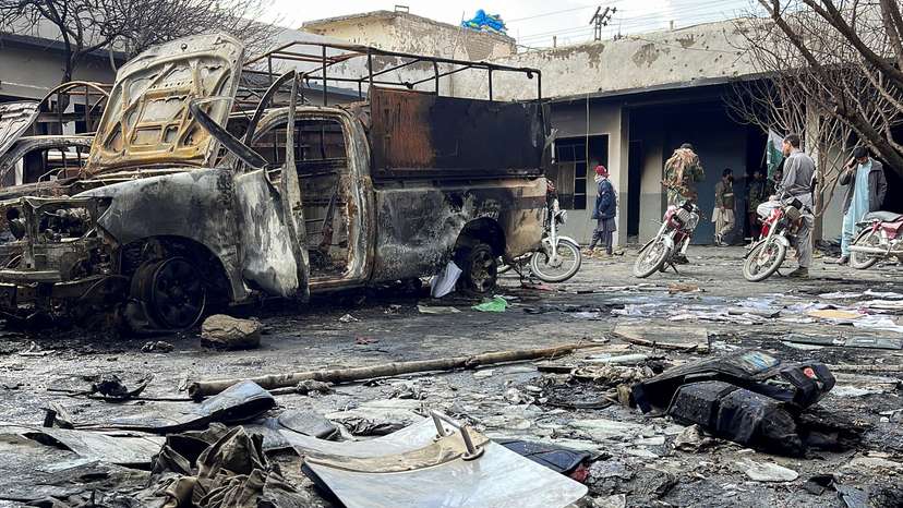 Aftermath of millitant attacks, in Quetta