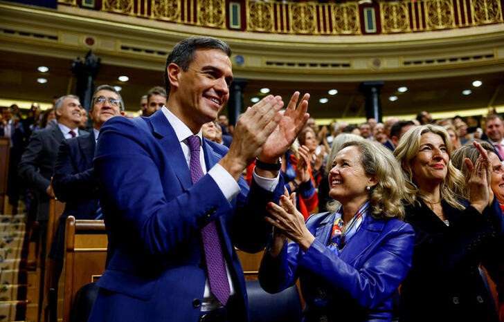 An investiture plenary session is held at the Spanish parliament, in Madrid