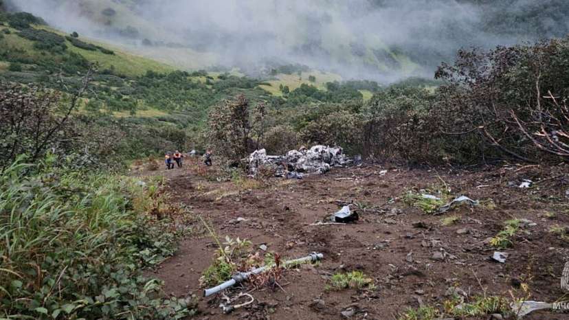 Russian helicopter crashes in far east