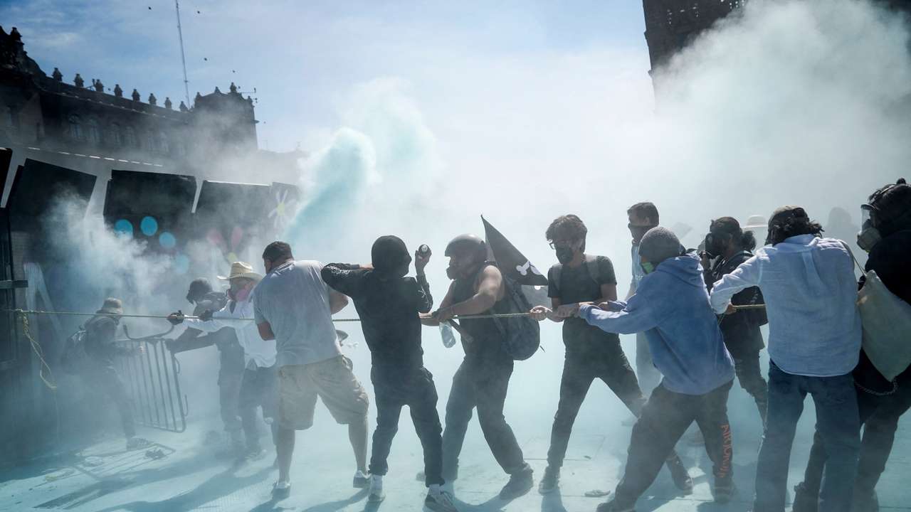 Protest against insecurity and corruption in the country, in Mexico City