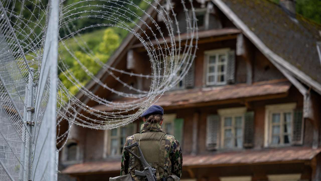 Guided visit to the security zone ahead of peace summit for Ukraine, in Obburgen