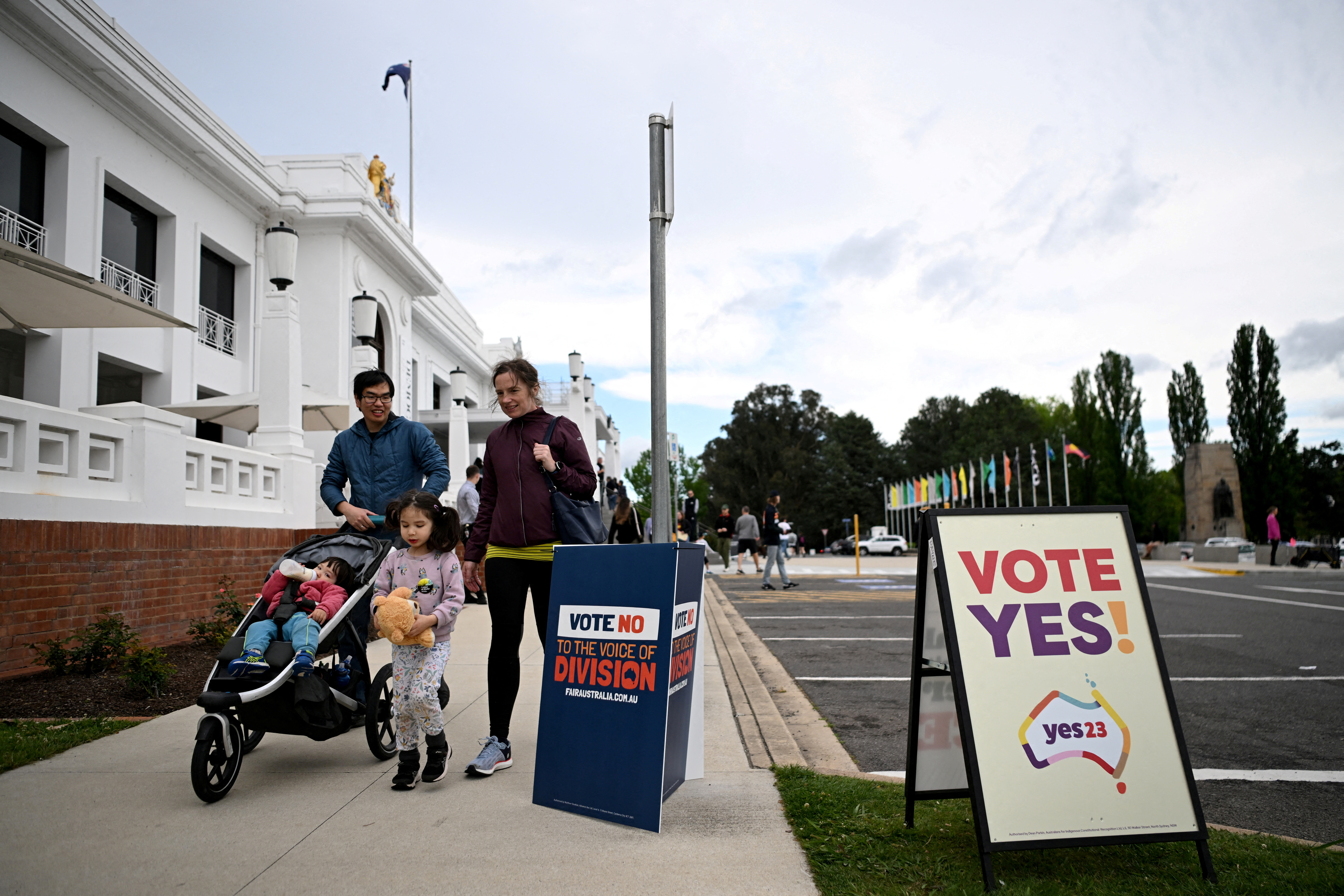 FILE PHOTO: Australians vote in Indigenous Voice referendum