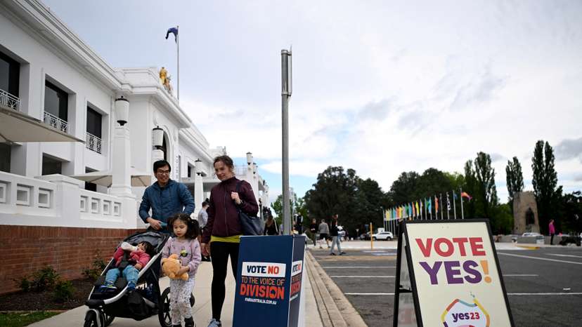 FILE PHOTO: Australians vote in Indigenous Voice referendum