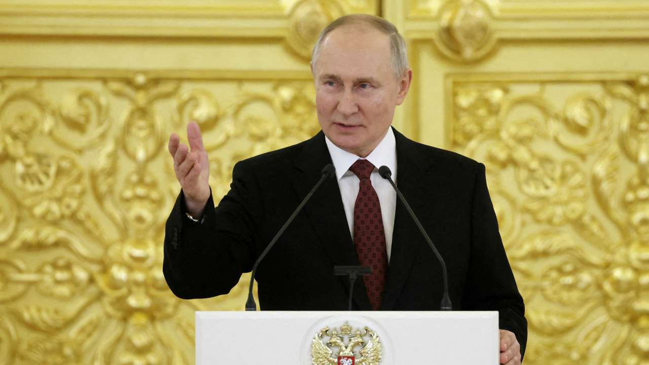 FILE PHOTO: Russian President Putin receives new ambassadors to Russia at Kremlin ceremony