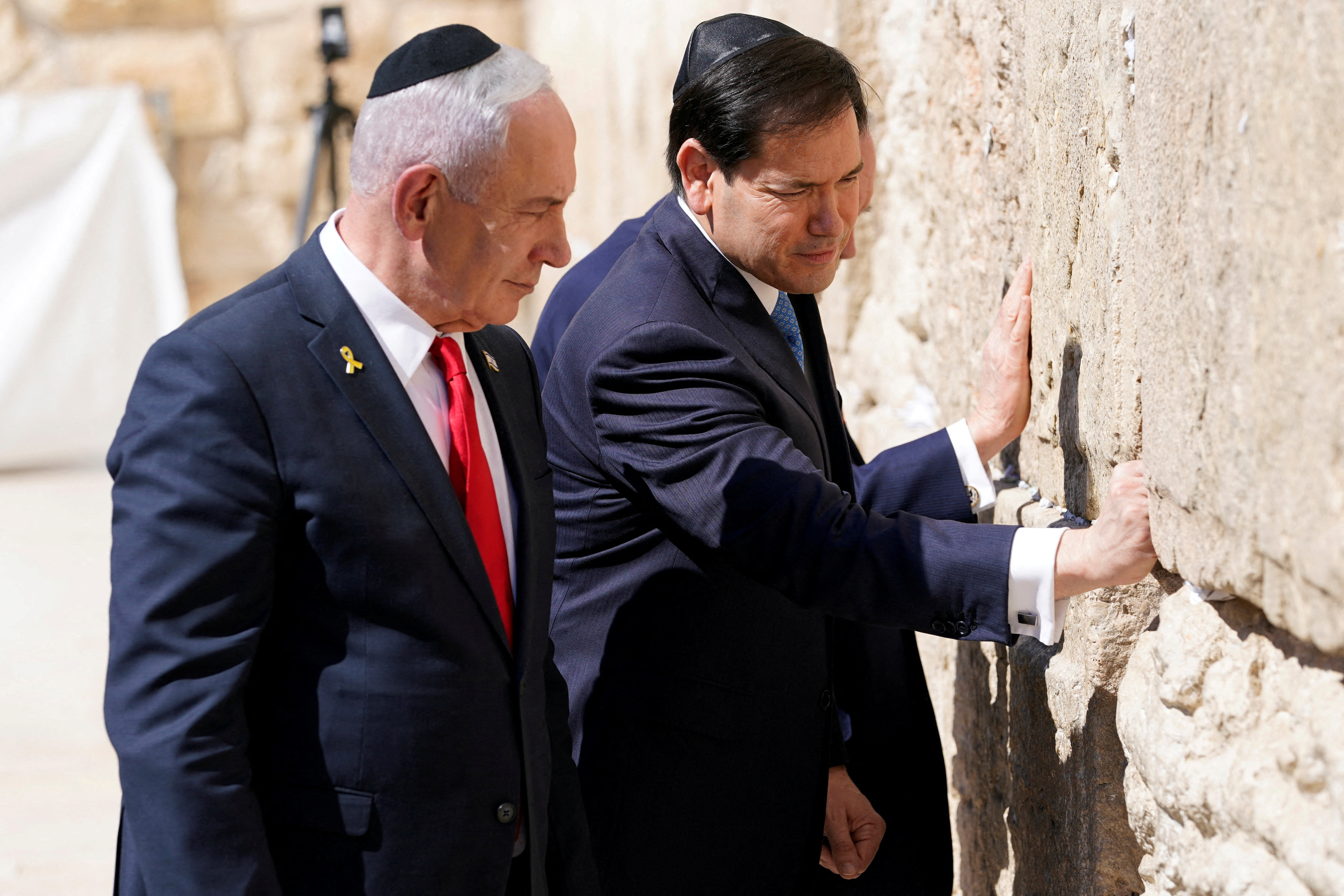 U.S. Secretary of State Rubio visits the Western Wall, in Jerusalem