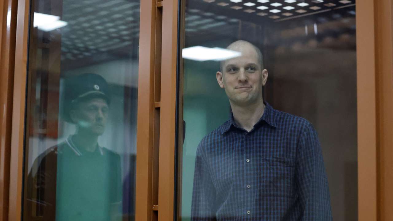 U.S. reporter Gershkovich stands trial in Russia