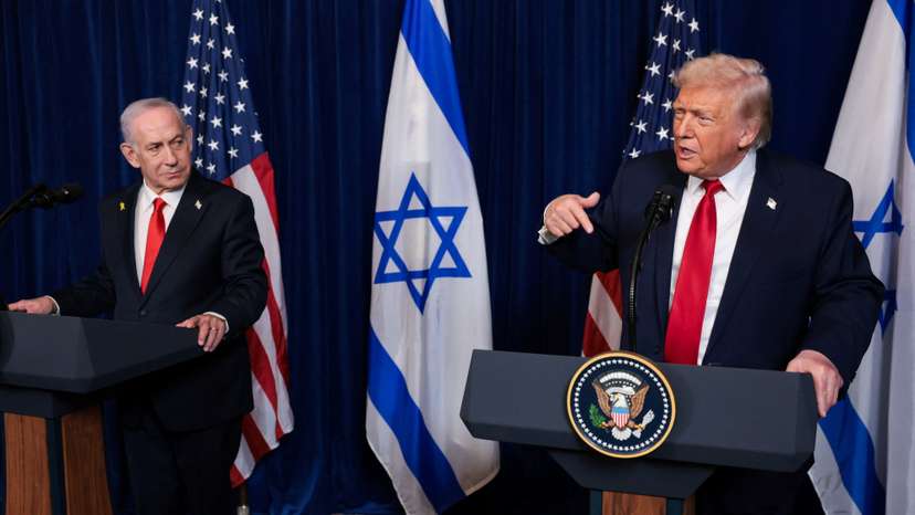 U.S. President Trump meets Israeli PM Netanyahu at Trump’s Mar-a-Lago club, in Palm Beach