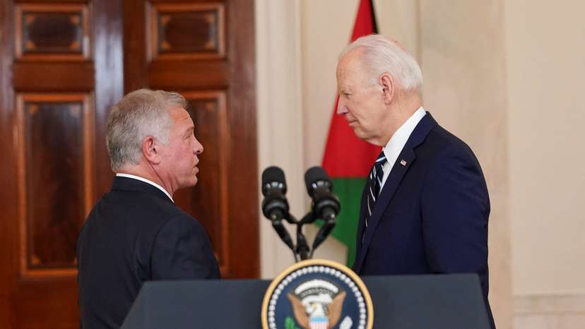 Jordan's King Abdullah meets with U.S. President Biden at the White House in Washington