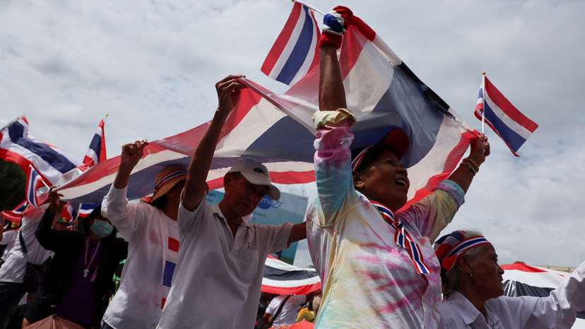 Anti-government protest against Thailand's PM Shinawatra in Bangkok