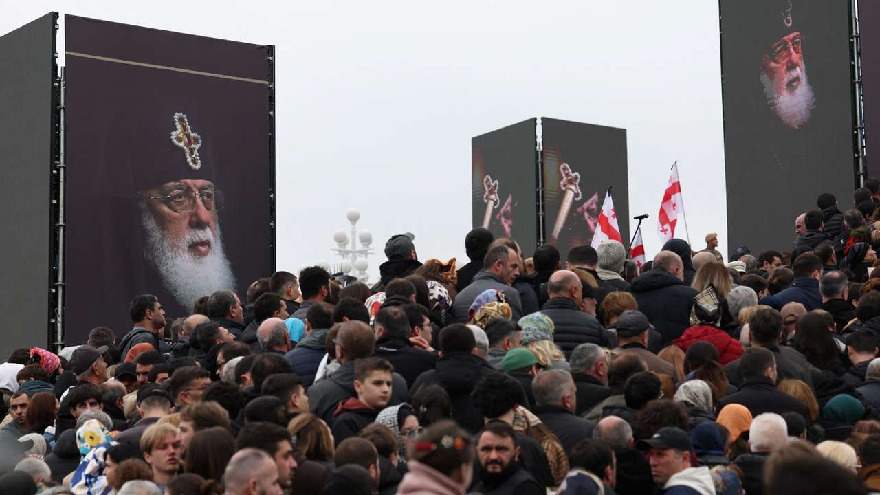 Funeral service for the late Catholicos-Patriarch of Georgia Ilia II in Tbilisi