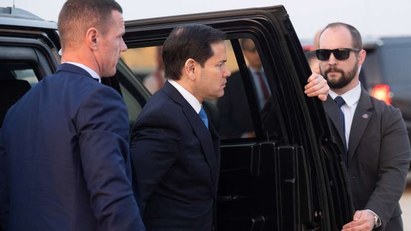 U.S. Secretary of State Rubio departs from Saudi Arabia