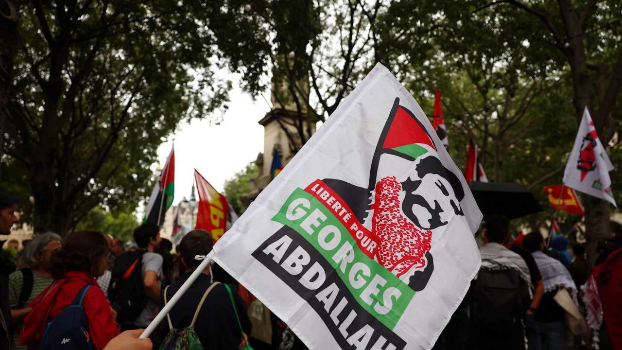 Protesters gather in Paris to demand the release of Georges Ibrahim Abdallah