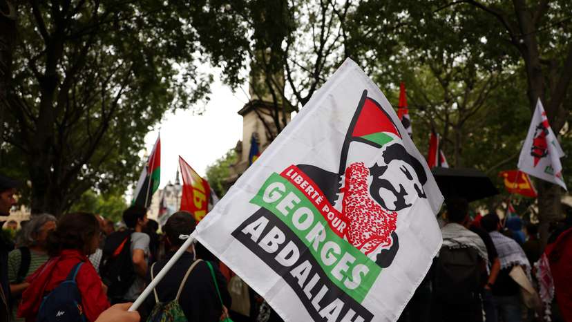 Protesters gather in Paris to demand the release of Georges Ibrahim Abdallah