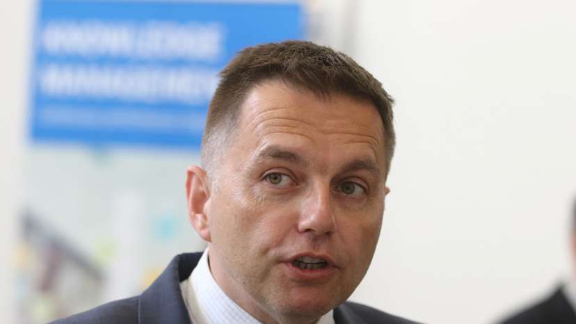 Slovakia's Finance Minister Peter Kazimir attends the European Bank for Reconstruction and Development (EBRD) 2017 Annual Meeting and Business Forum in Nicosia