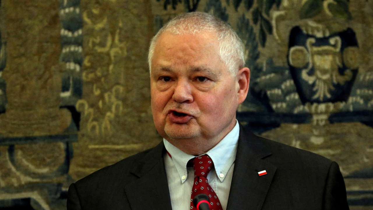 FILE PHOTO: Poland's central bank governor-designate Glapinski speaks during a hearing at a parliamentary panel at the Parliament in Warsaw