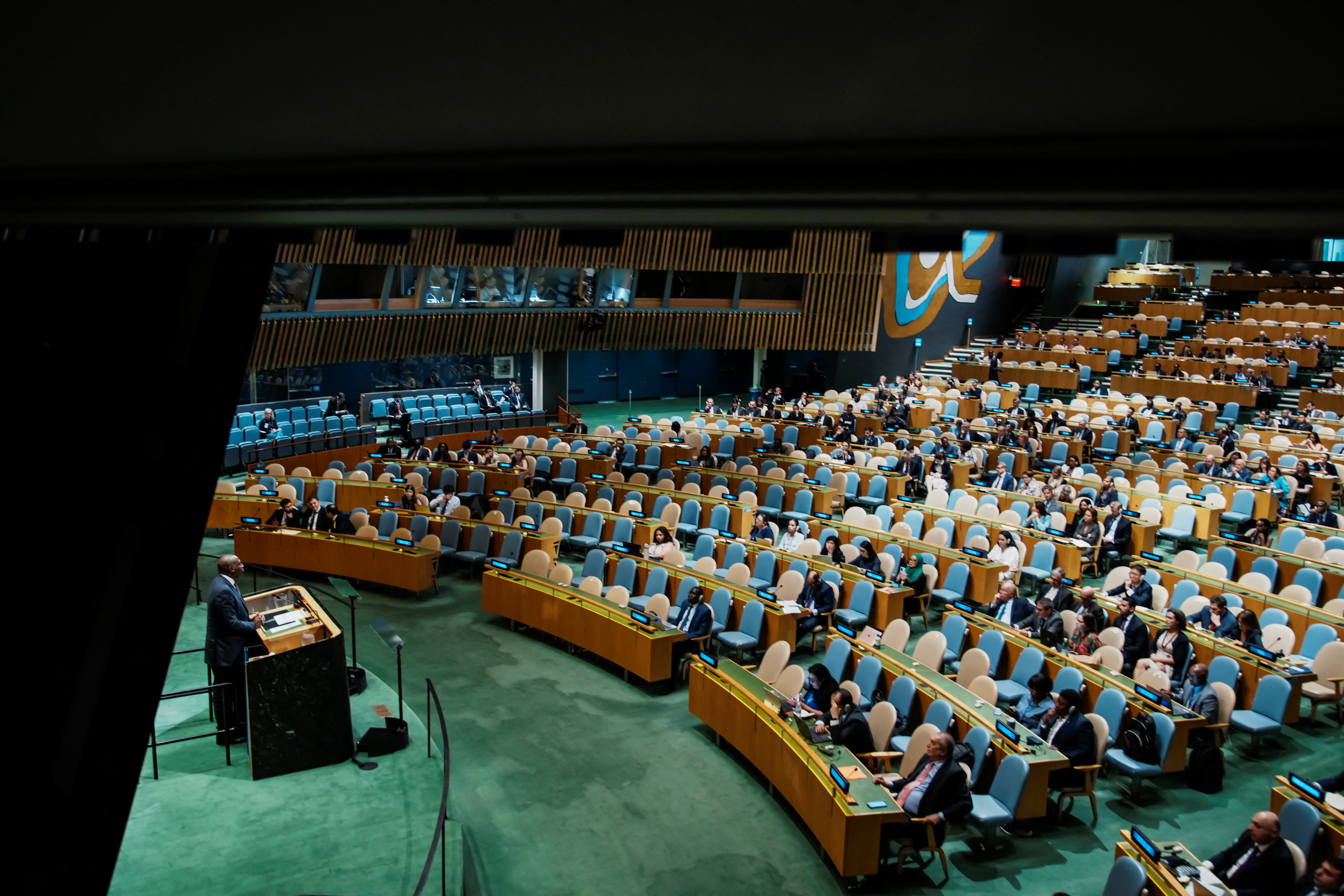UN conference to work towards a two-state solution between Israel and the Palestinians, in New York