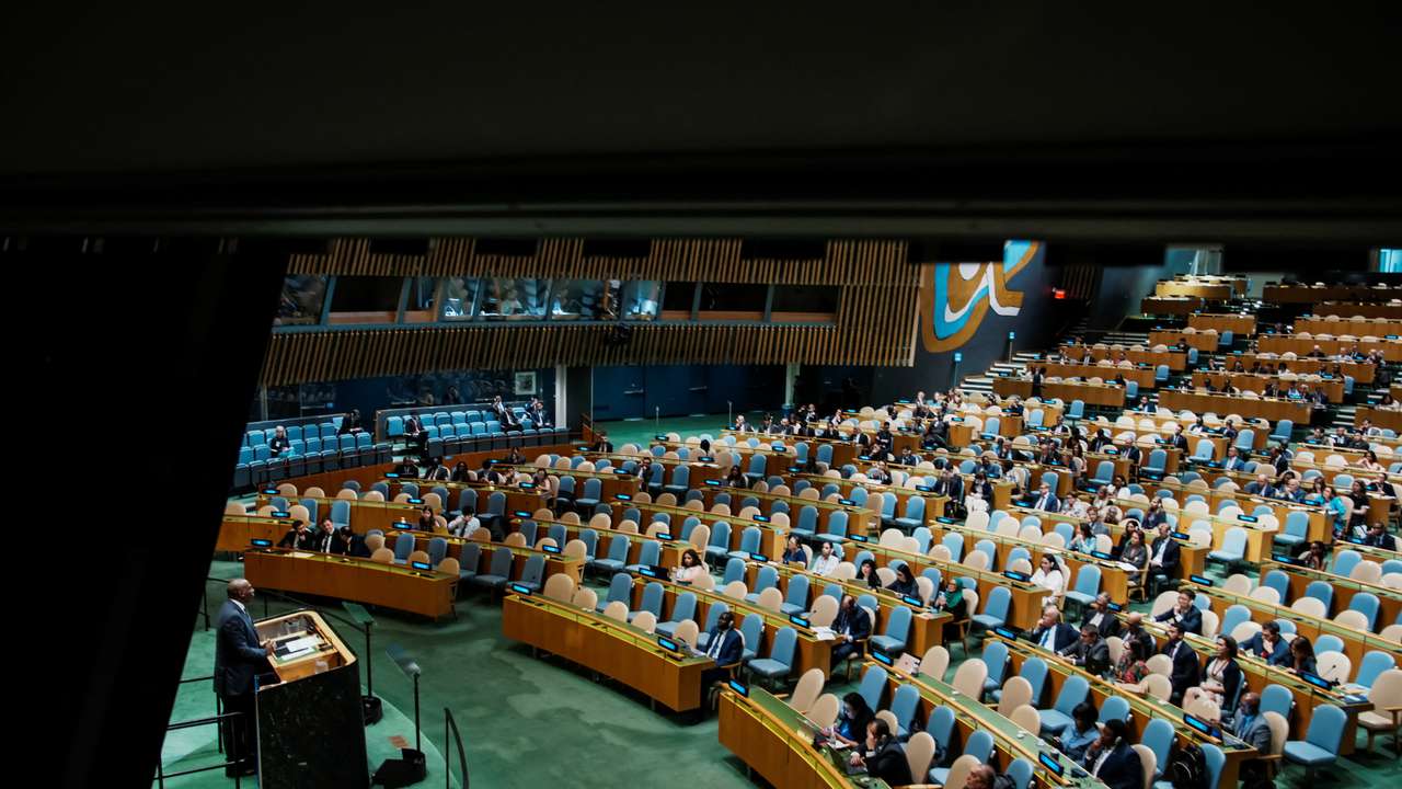 UN conference to work towards a two-state solution between Israel and the Palestinians, in New York