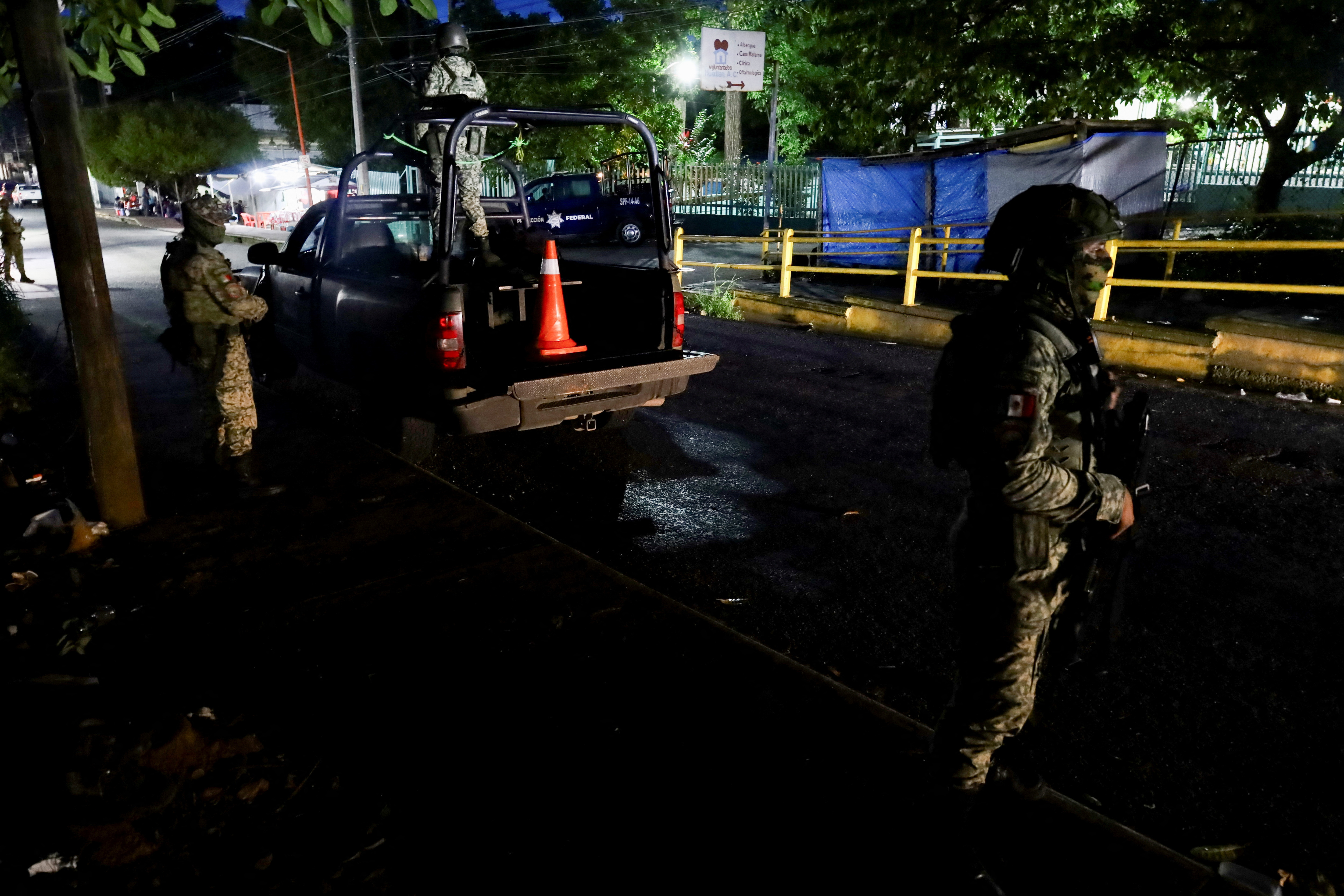 FILE PHOTO: Several migrants died after Mexican soldiers fire on pick-up truck