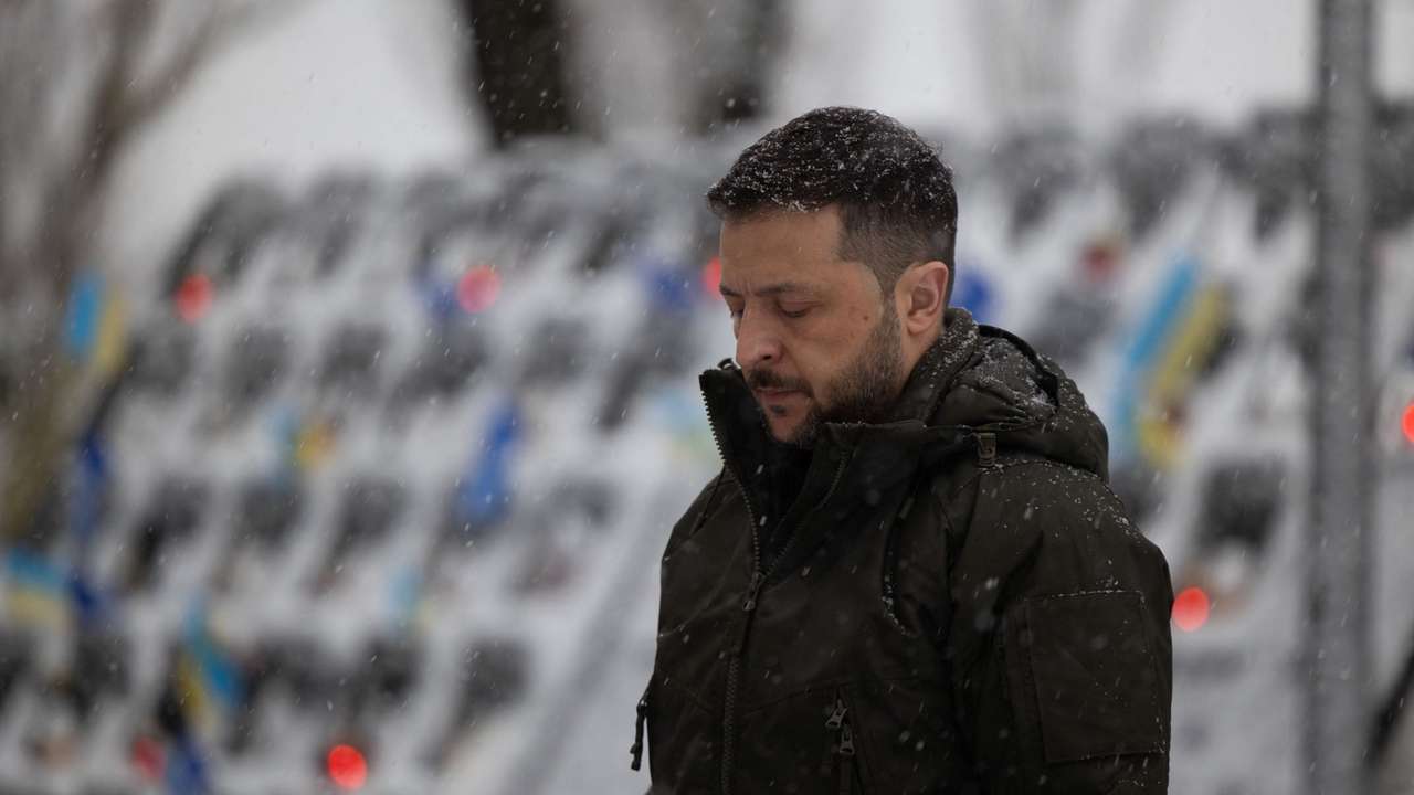 Ukraine's President Zelenskiy commemorates victims of the Revolution of Dignity in Kyiv