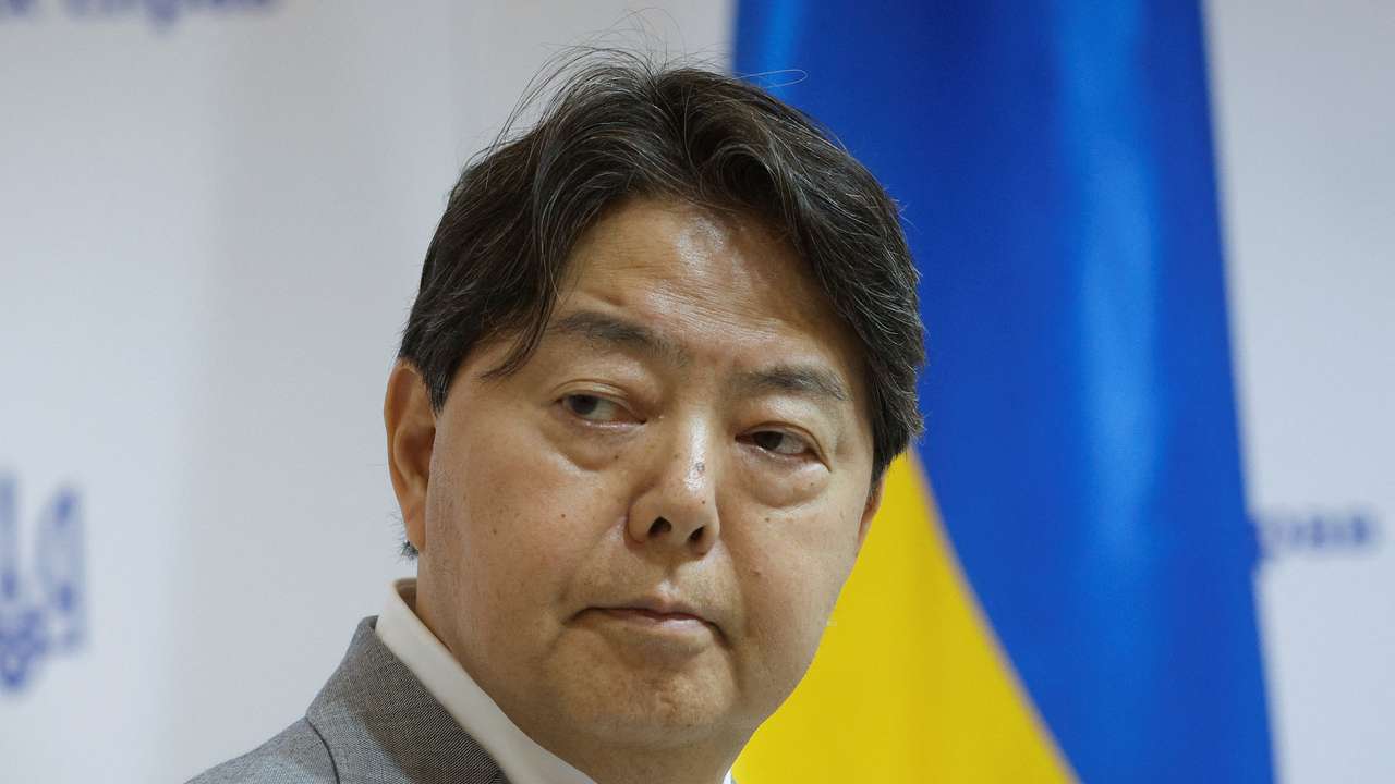 Japan's Foreign Minister Yoshimasa Hayashi visits Kyiv