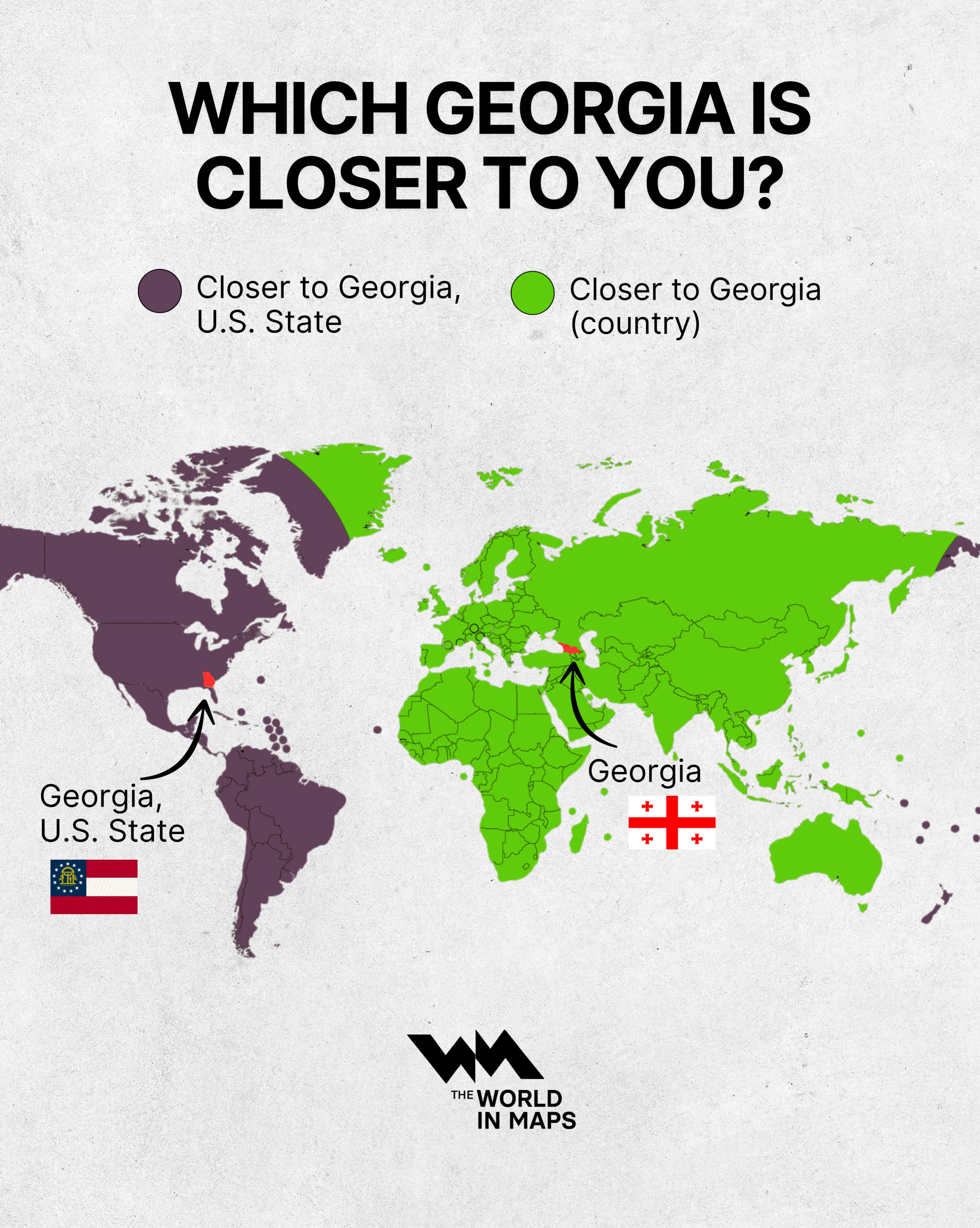 Which Georgia is closer to you?
