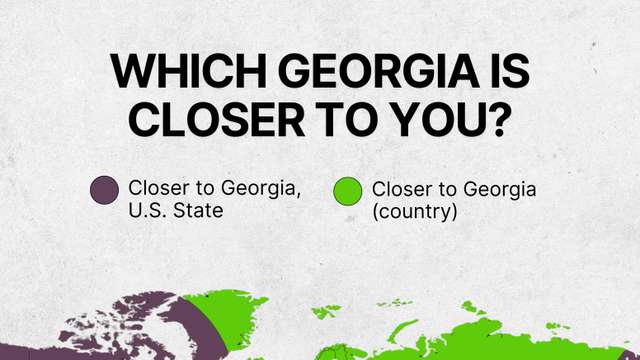 Which Georgia is closer to you?