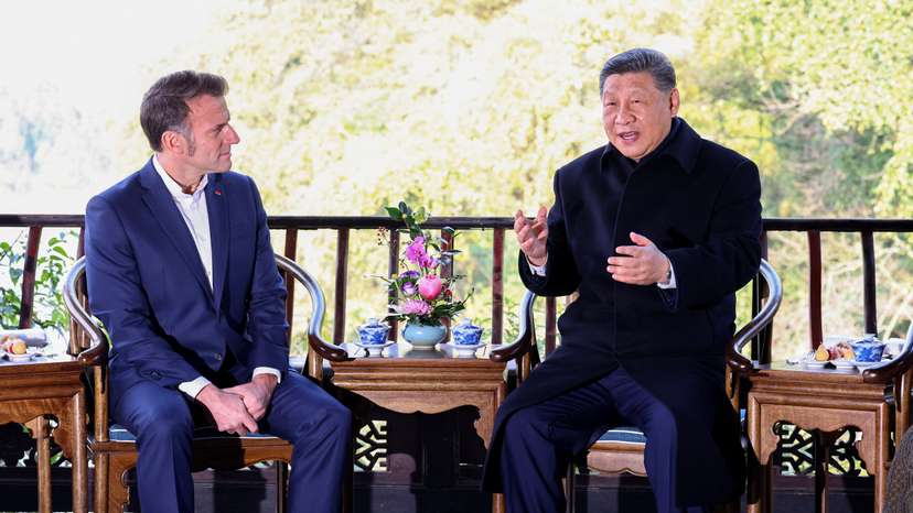 French President Macron visits China