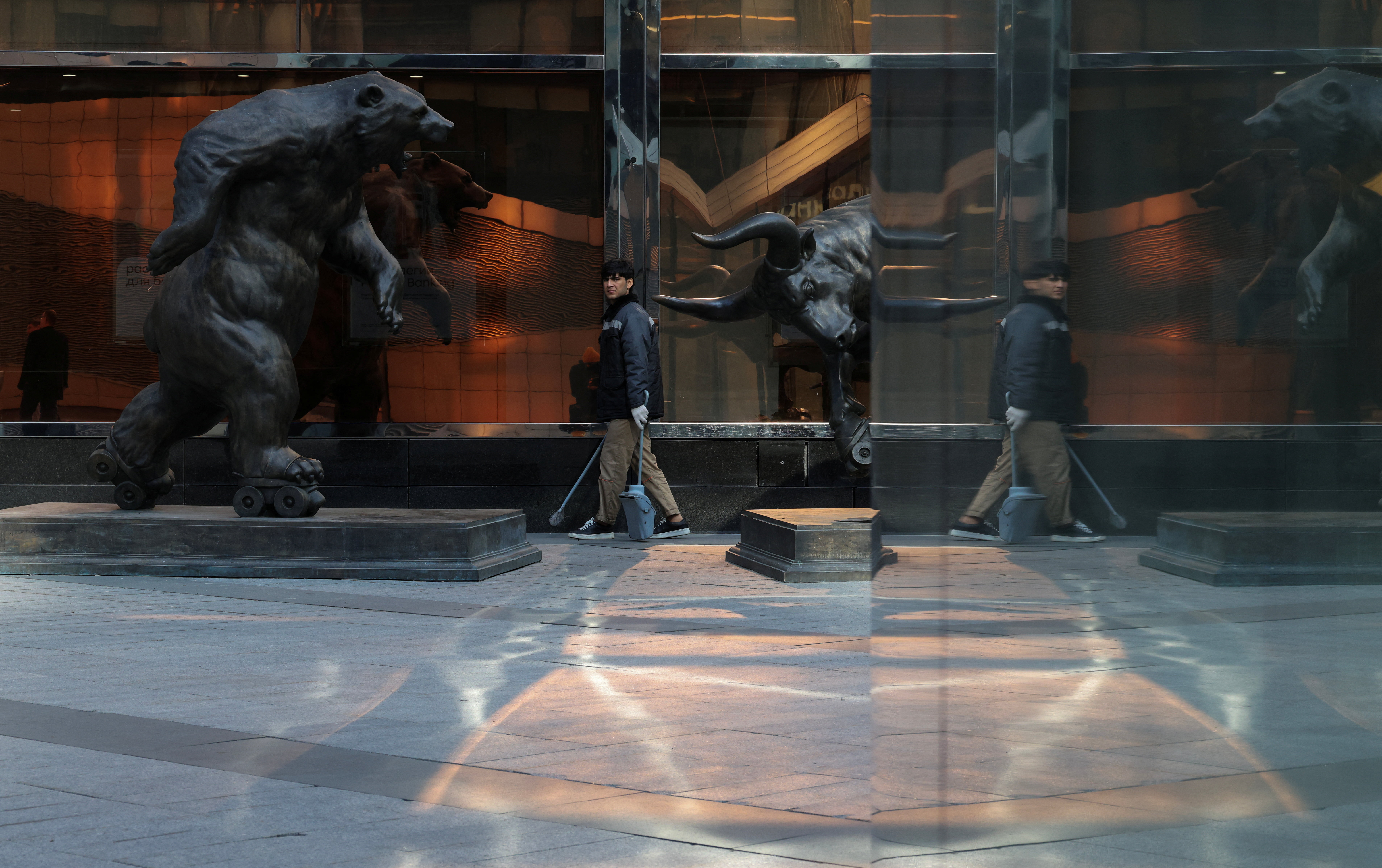 FILE PHOTO: Daily life in Moscow business district