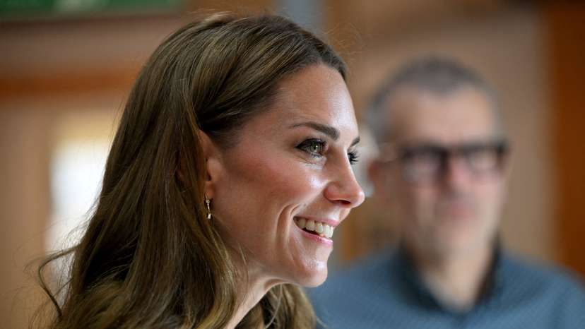 Britain's Catherine, Princess of Wales visits Marina Mill in Cuxton