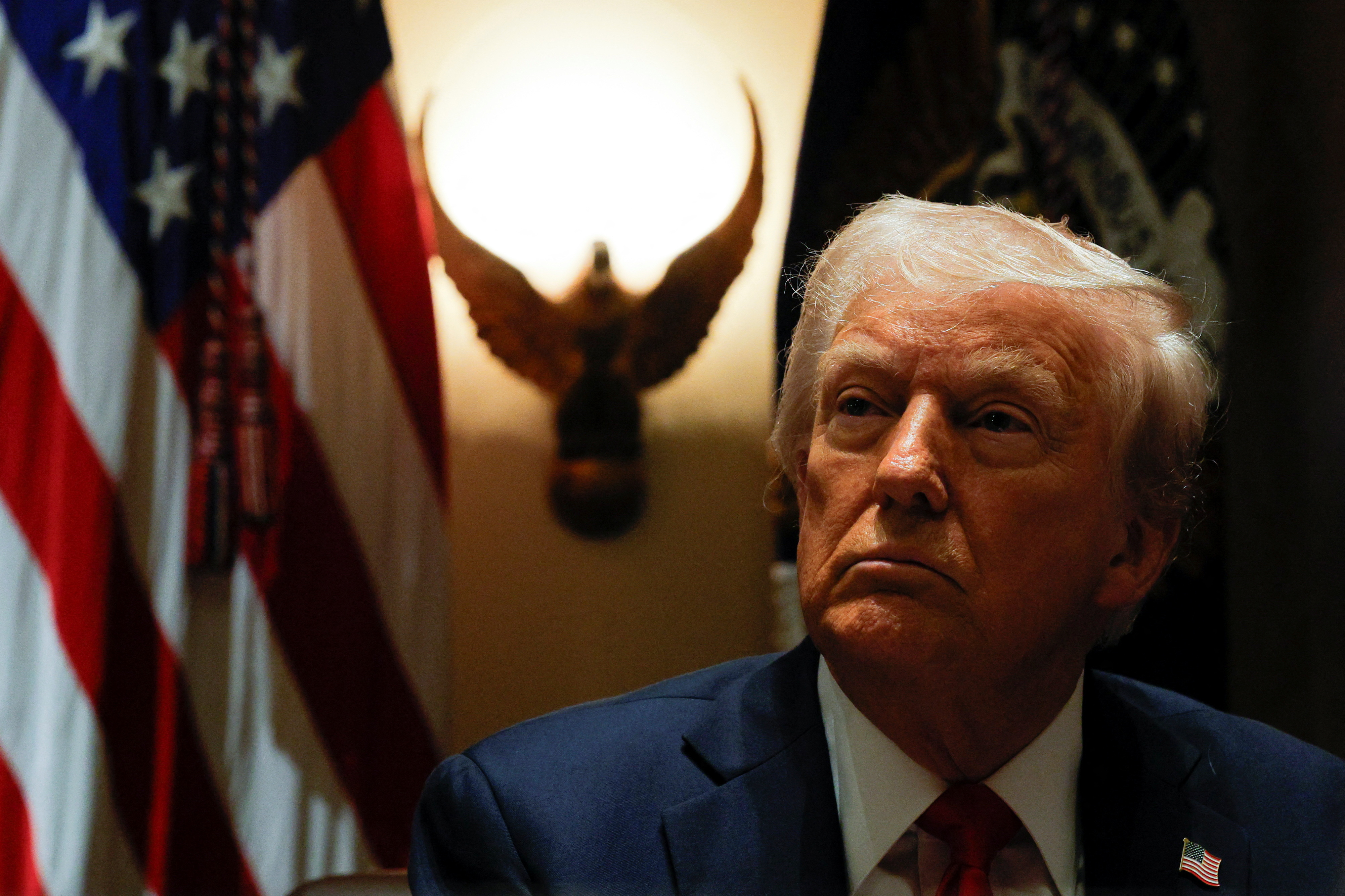 U.S. President Trump hosts his first cabinet meeting of second term at White House