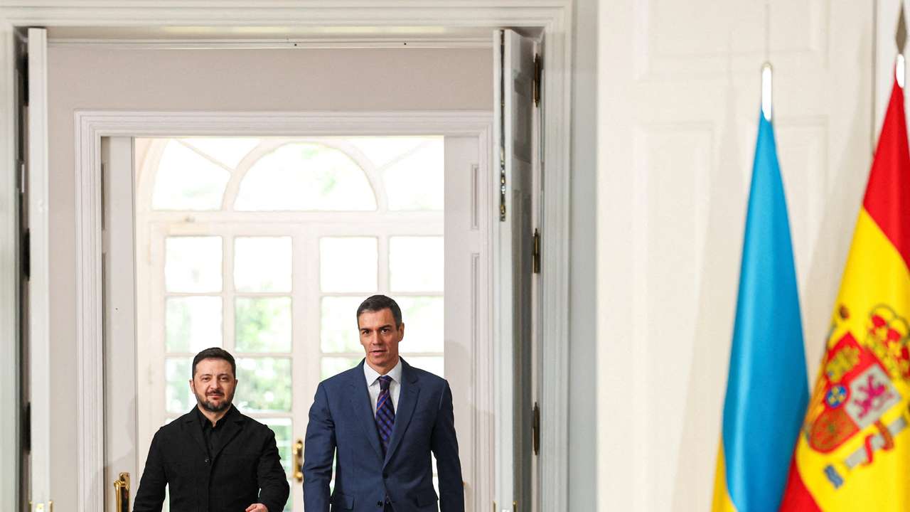 Ukraine's President Volodymyr Zelenskiy visits Madrid