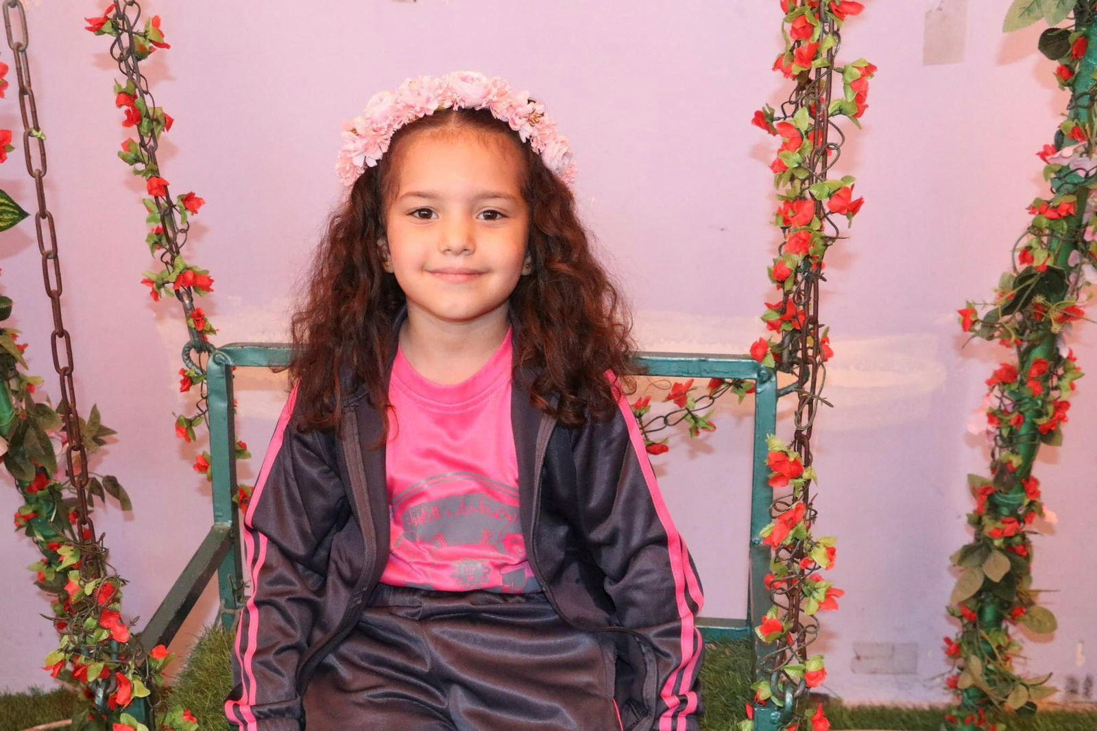 Palestinian girl Hind Rajab poses for a photograph