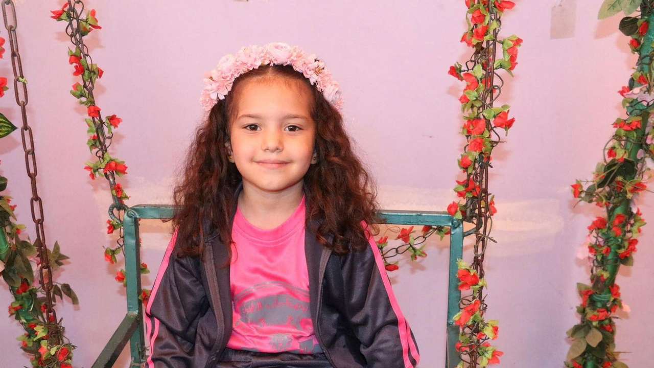 Palestinian girl Hind Rajab poses for a photograph