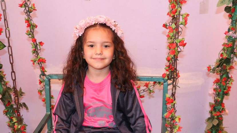 Palestinian girl Hind Rajab poses for a photograph