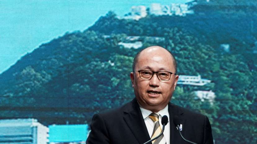 FILE PHOTO: The National Security Education Day opening ceremony in Hong Kong