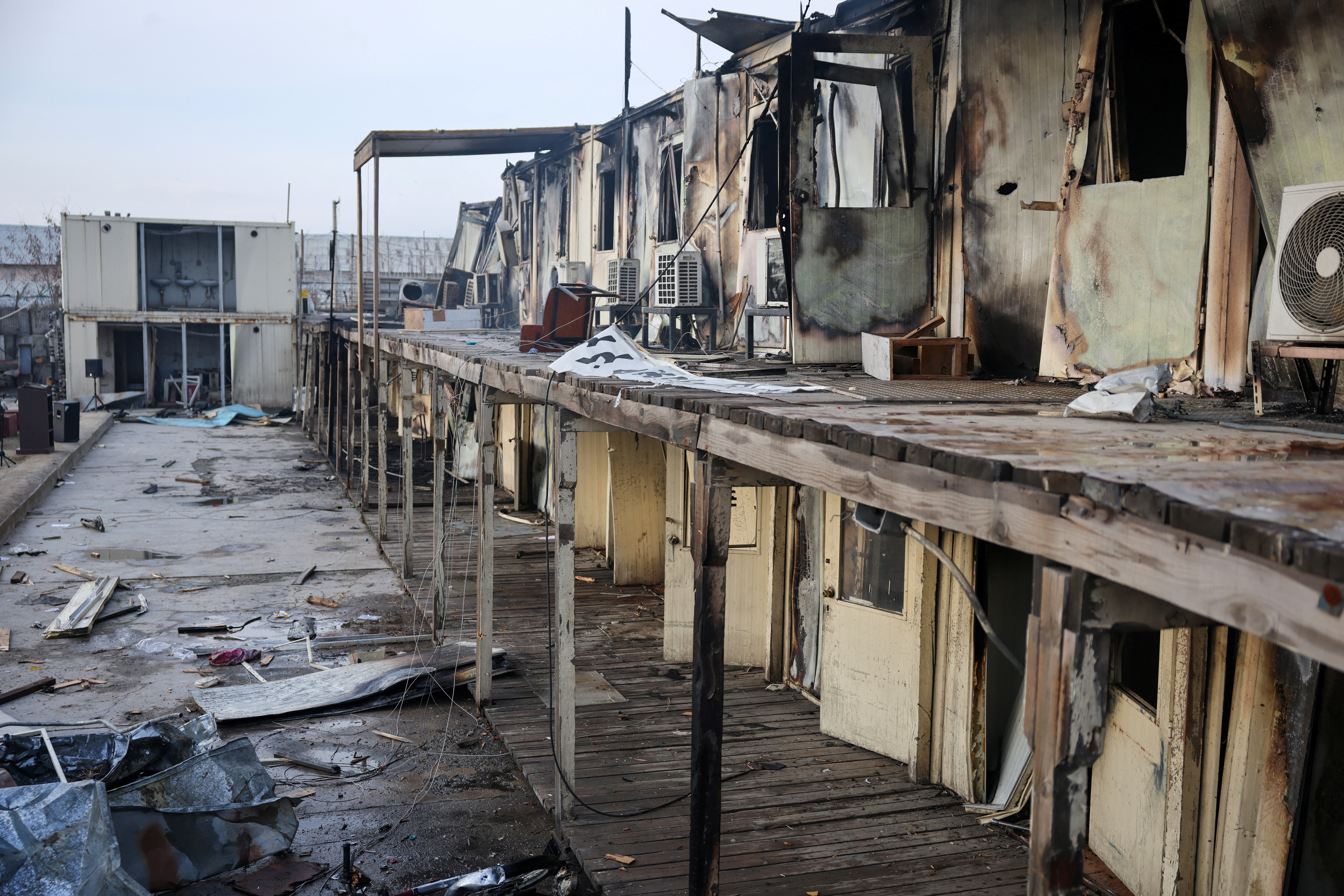 Aftermath of an air strike in Kabul