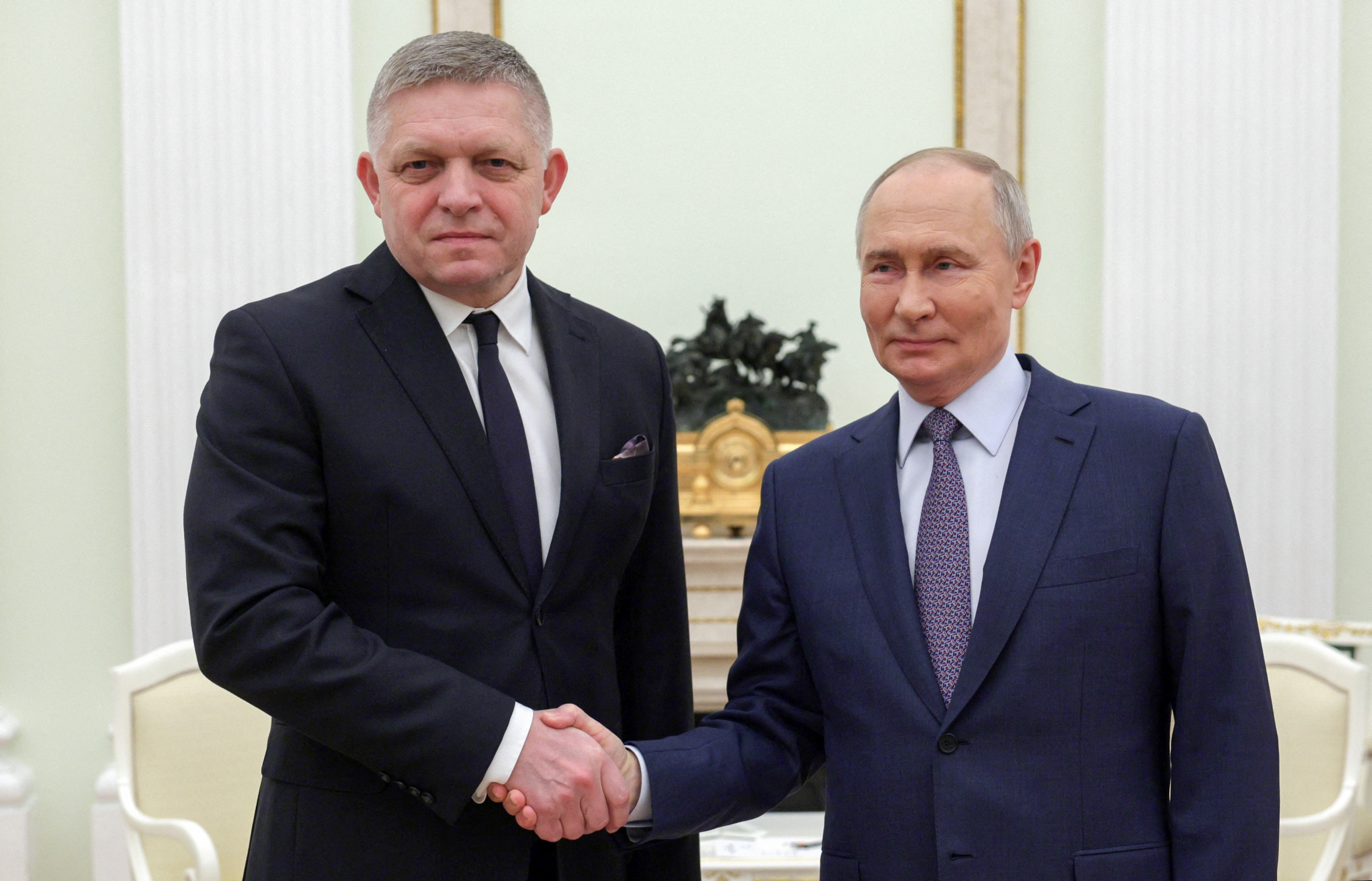 Russian President Putin meets Slovak Prime Minister Fico in Moscow