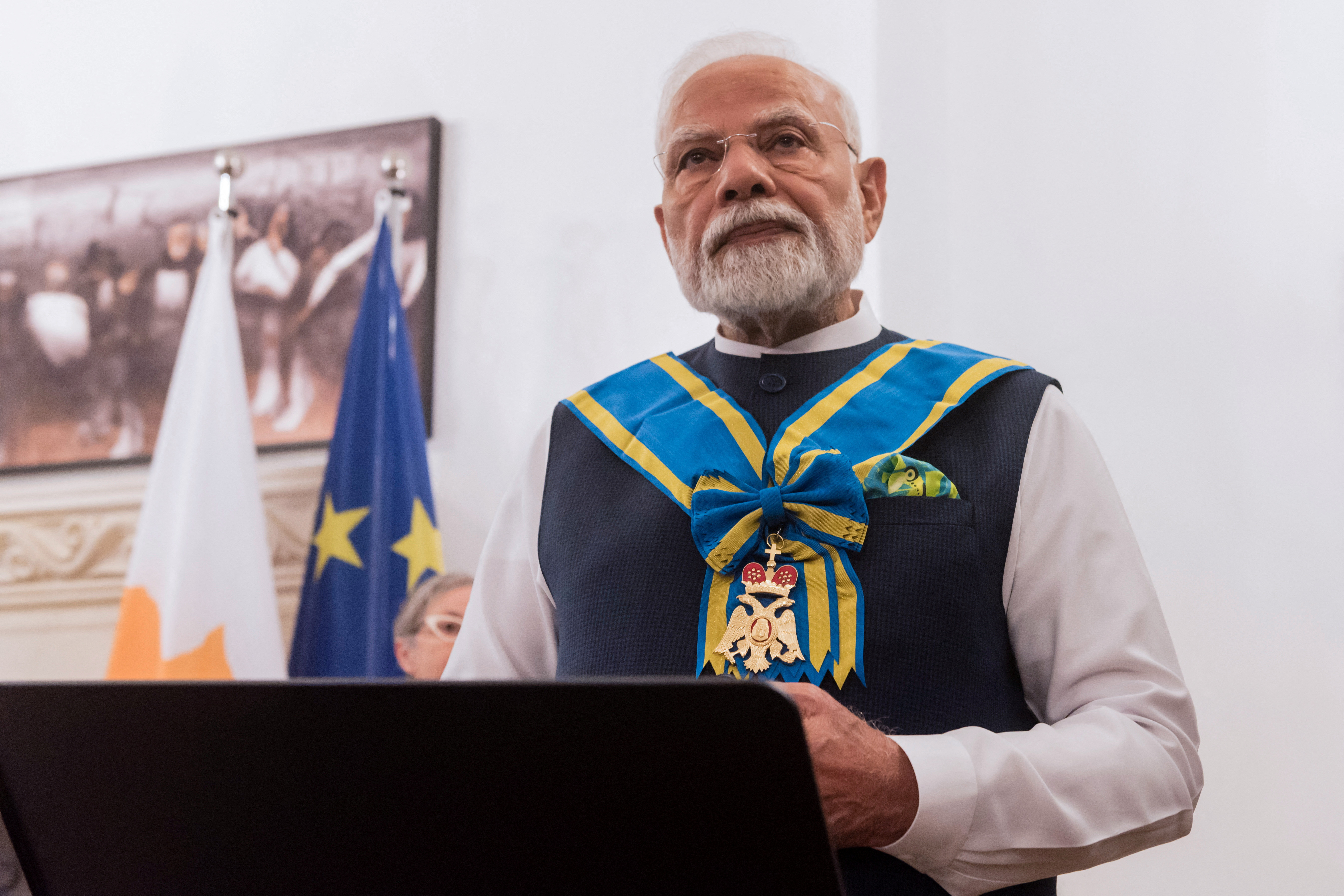 India's Modi in Cyprus to discuss deepening EU ties and trade corridor