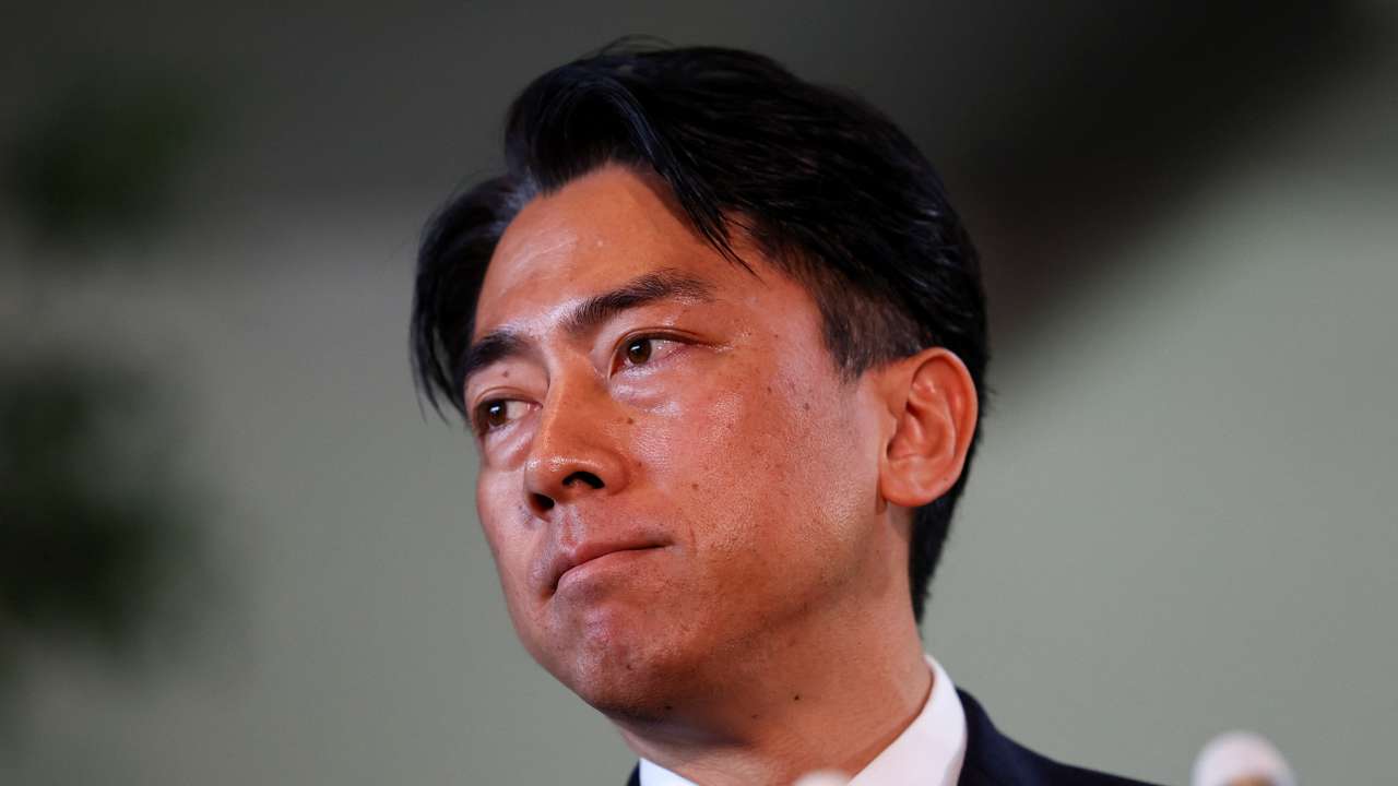 Japan's incoming Agriculture, Forestry and Fisheries Minister Shinjiro Koizumi makes appearance before the media in Tokyo