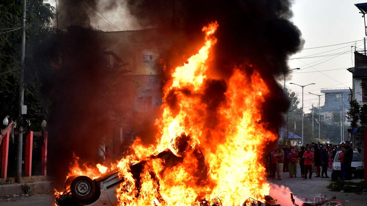 Protest against the recent killings, in Imphal West