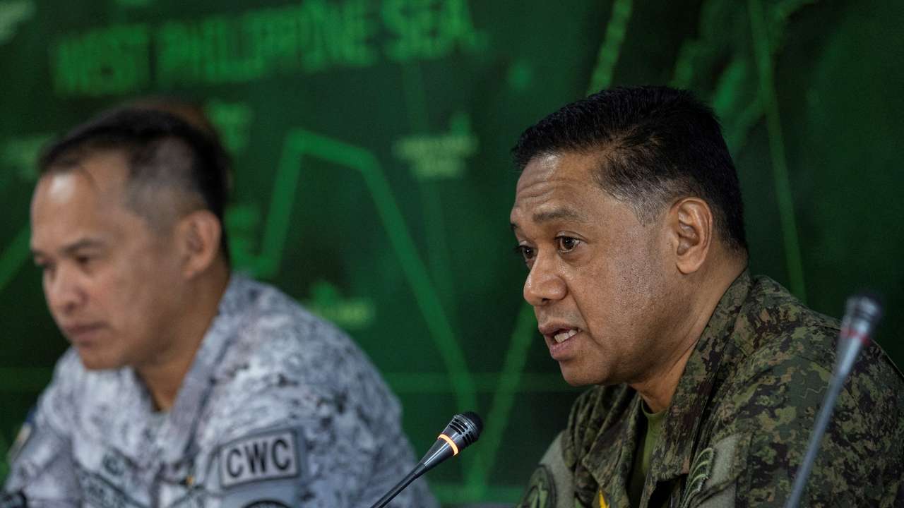 FILE PHOTO: Armed Forces of the Philippines Chief of Staff visits Western Command in charge of parts of South China Sea