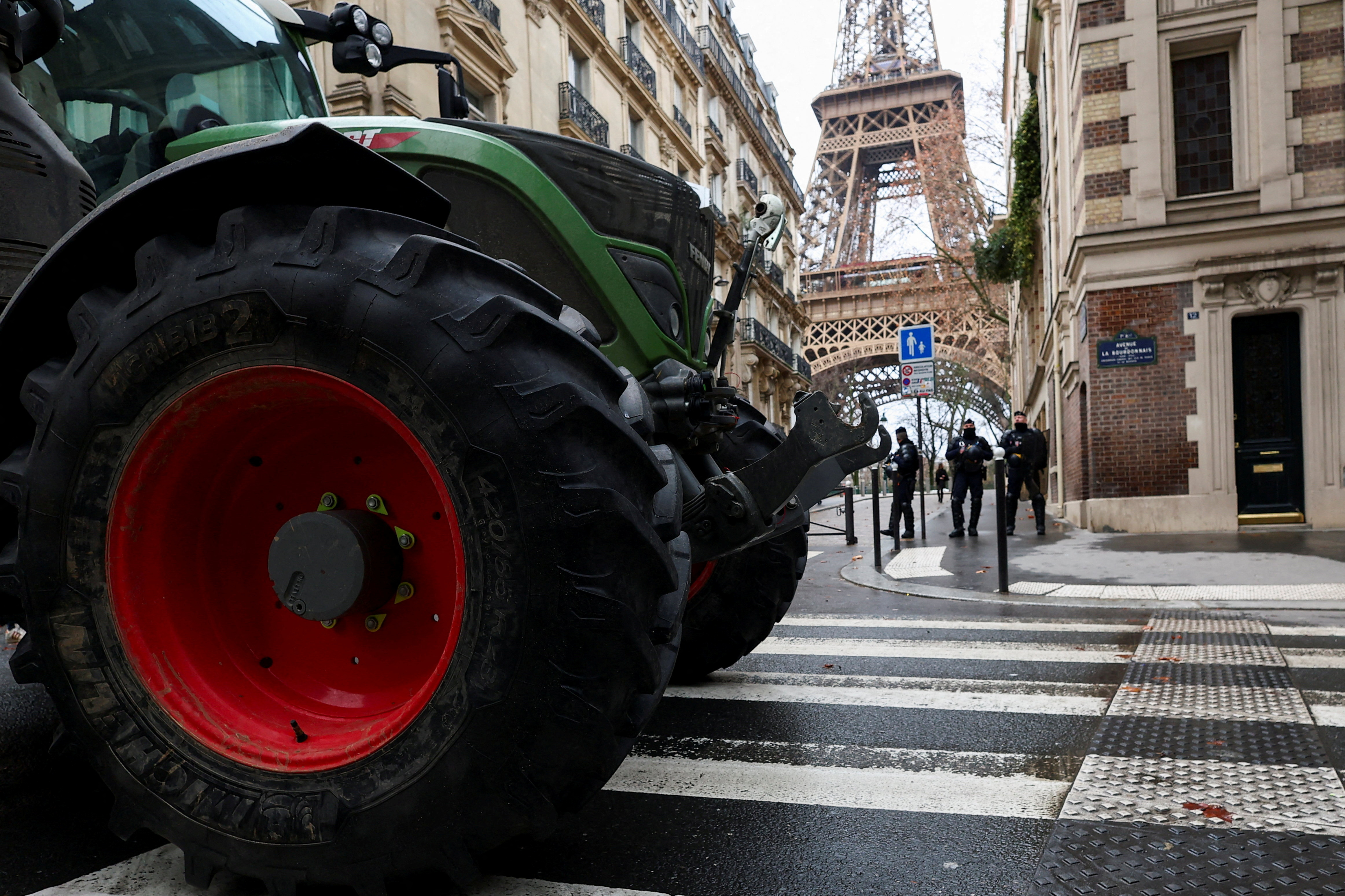 FILE PHOTO: Protest against the government's handling of the EU-Mercosur free trade agreement and the handling of the lumpy skin disease outbreak, in Paris