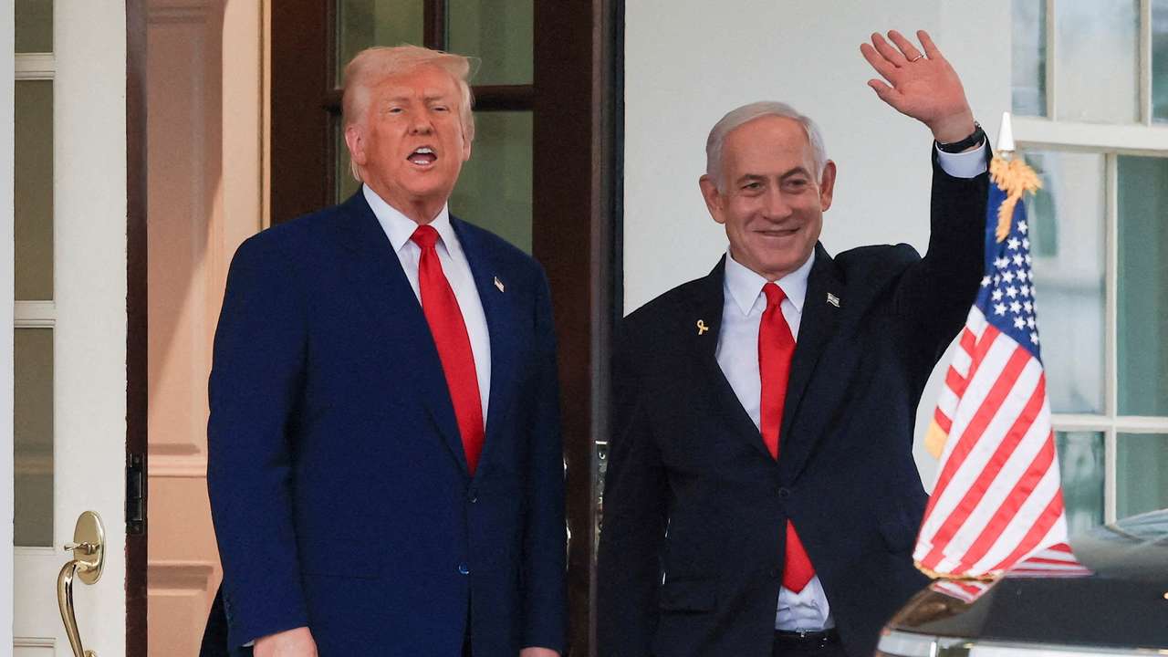 FILE PHOTO: U.S. President Trump meets Israeli PM Netanyahu in Washington