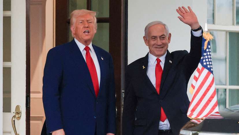 FILE PHOTO: U.S. President Trump meets Israeli PM Netanyahu in Washington