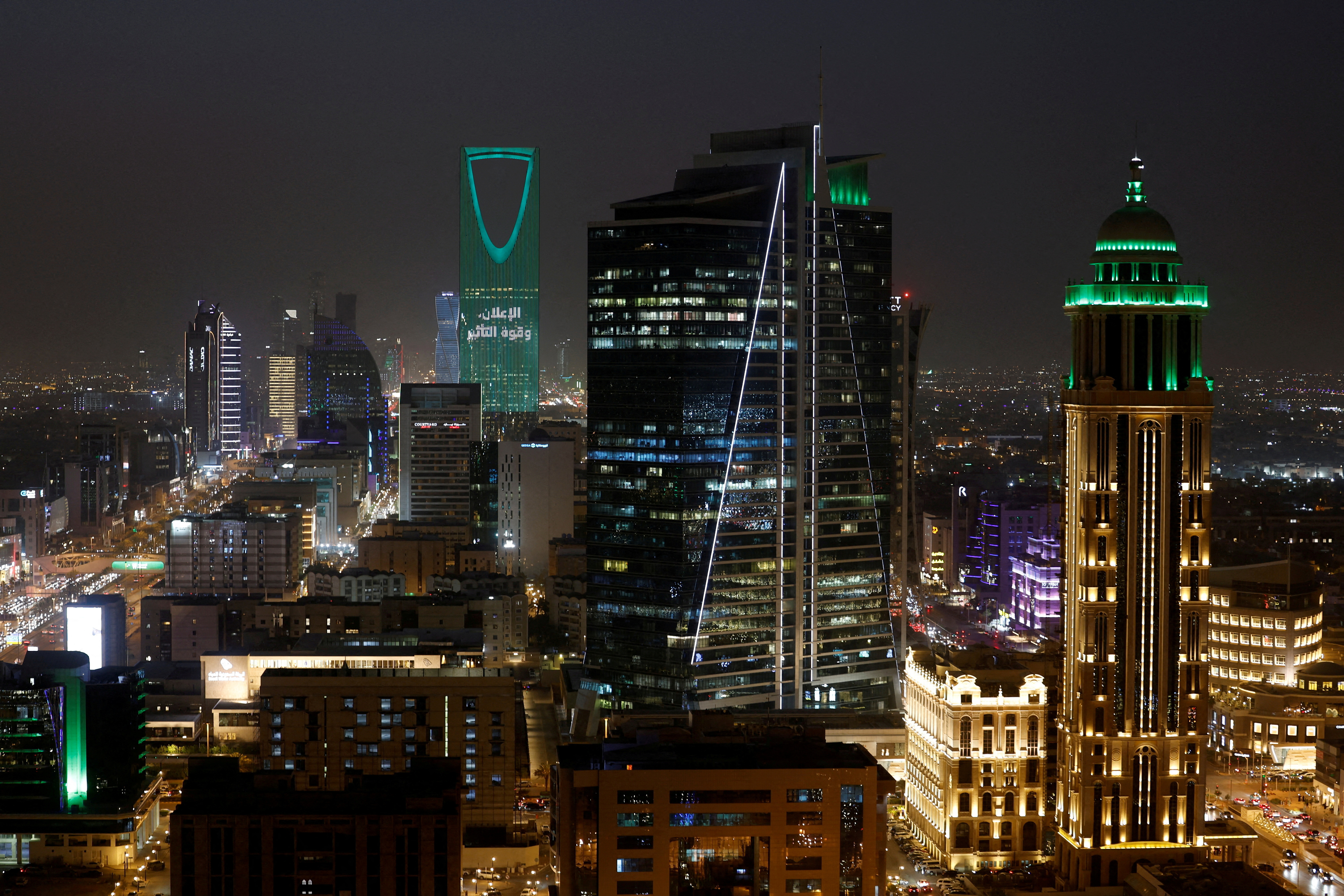FILE PHOTO: General view of Riyadh city during the early hour of evening at Riyadh