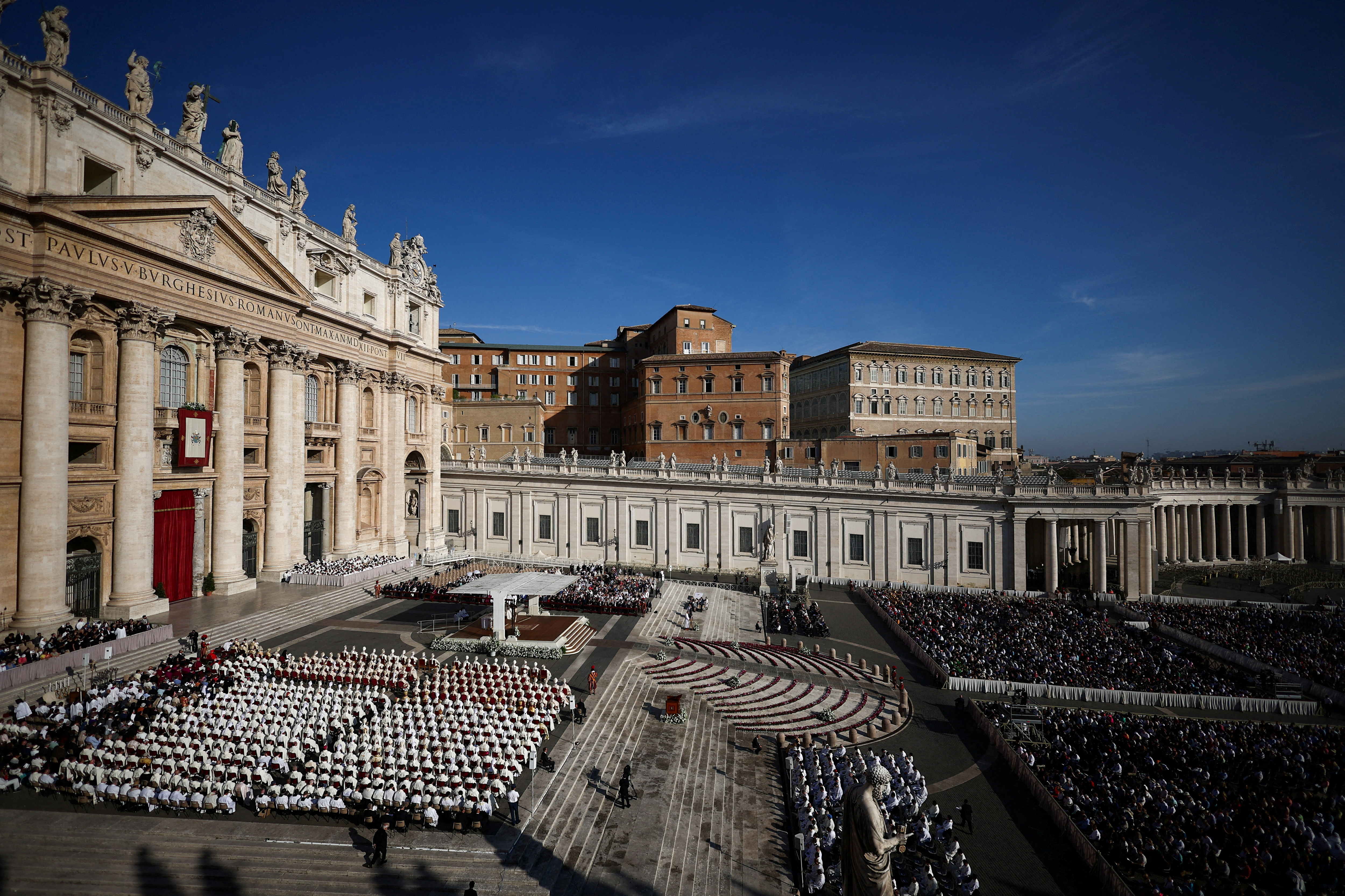 FILE PHOTO: Pope leads mass to open the Synod of Bishops in Vatican City