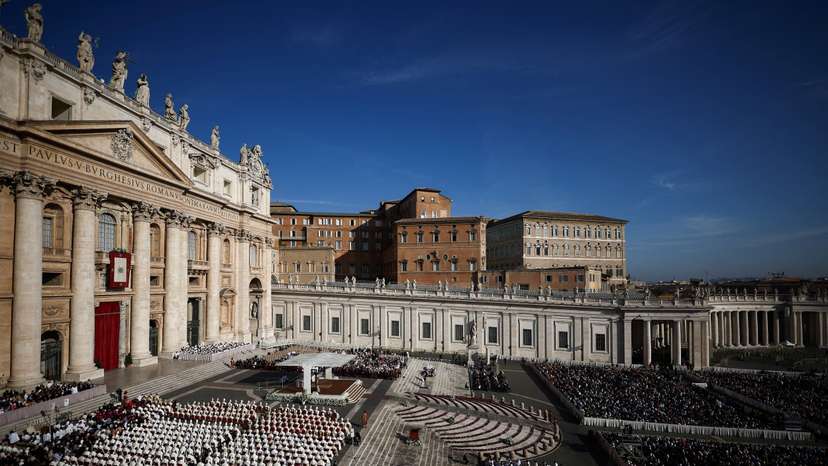 FILE PHOTO: Pope leads mass to open the Synod of Bishops in Vatican City