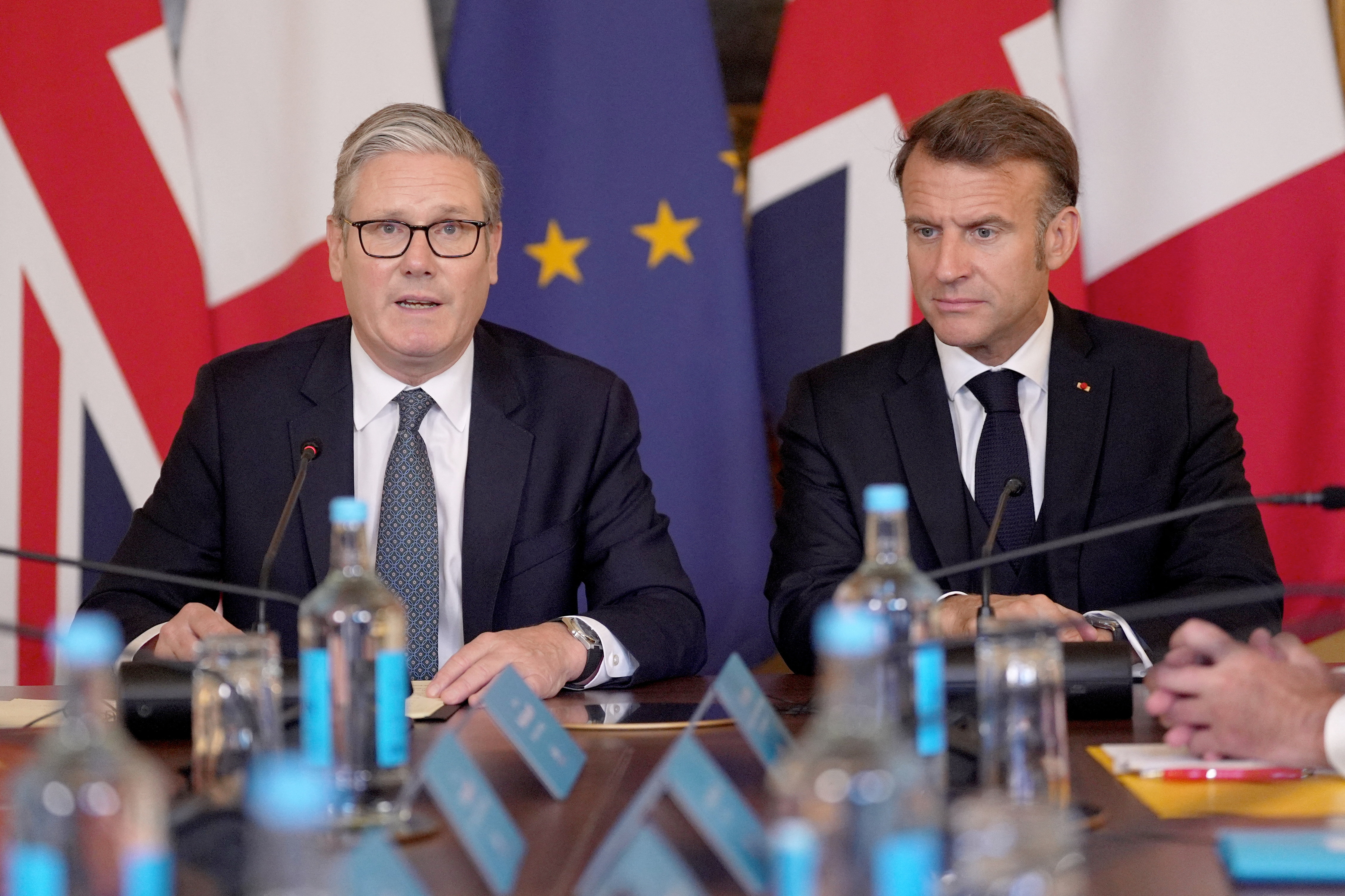 France's President Macron visits Britain
